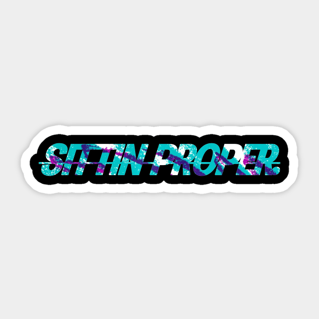 Sittin Proper Dixie Sticker by Guthridge